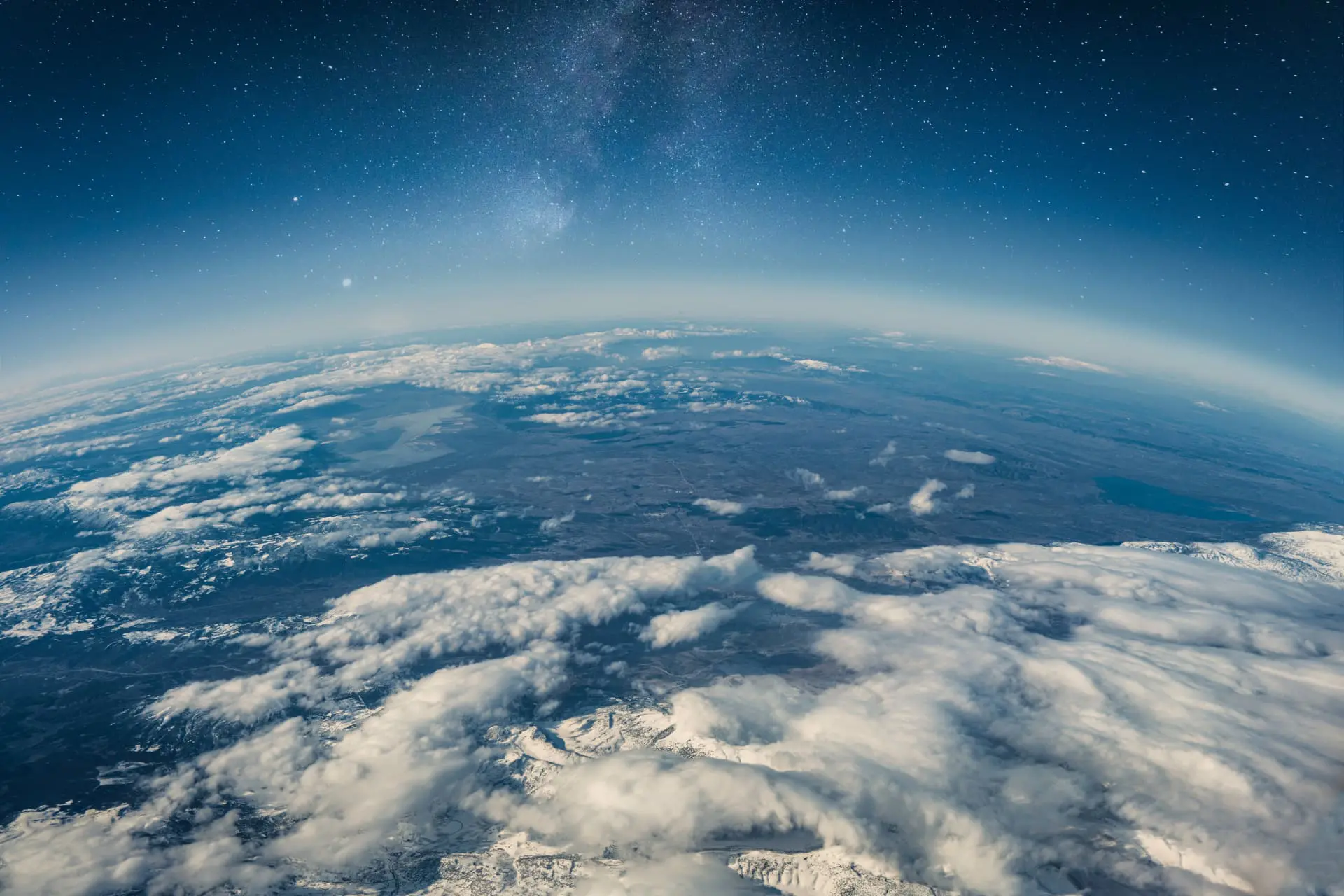 View of earth from space